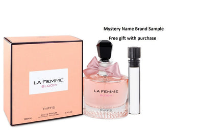 La Femme Bloom by Riiffs Eau De Parfum Spray 3.4 oz And a Mystery Name brand sample vile