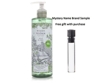 Lily of the Valley (Woods of Windsor) by Woods of Windsor Hand Wash 11.8 oz And a Mystery Name brand sample vile