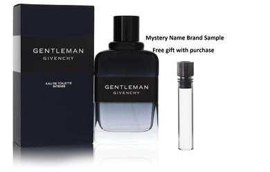 Gentleman Intense by Givenchy Eau De Toilette Intense Spray 3.3 oz And a Mystery Name brand sample vile