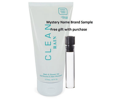 Clean Rain by Clean Shower Gel 6 oz And a Mystery Name brand sample vile