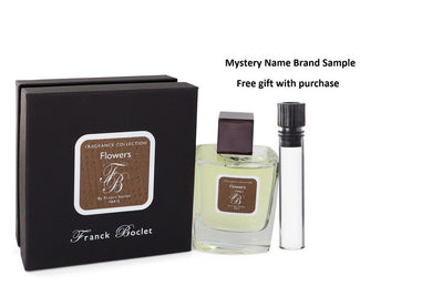 Franck Boclet Flowers by Franck Boclet Eau De Parfum Spray (Unisex) 3.3 oz And a Mystery Name brand sample vile
