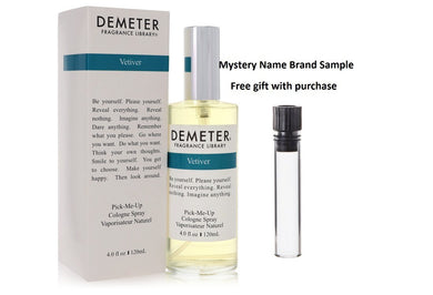Demeter Vetiver by Demeter Cologne Spray 4 oz And a Mystery Name brand sample vile