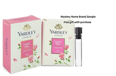 English Rose Yardley by Yardley London Luxury Soap 3.5 oz And a Mystery Name brand sample vile