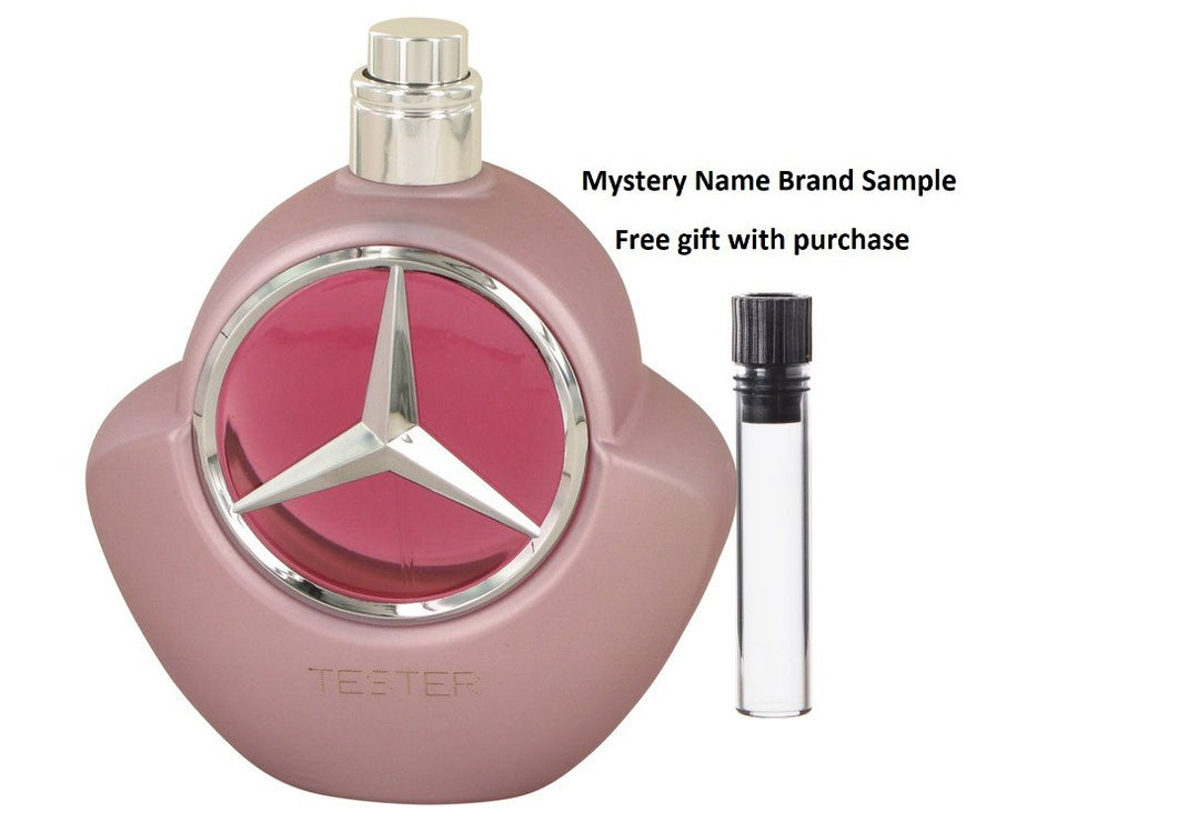 Mercedes Benz Woman by Mercedes Benz Eau De Parfum Spray (Tester) 3 oz And a Mystery Name brand sample vile