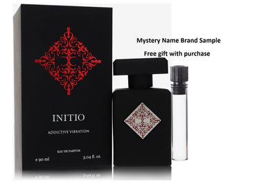Initio Addictive Vibration by Initio Parfums Prives Eau De Parfum Spray (Unisex) 3.04 oz And a Mystery Name brand sample vile