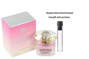 Bright Crystal by Versace Mini EDT .17 oz And a Mystery Name brand sample vile