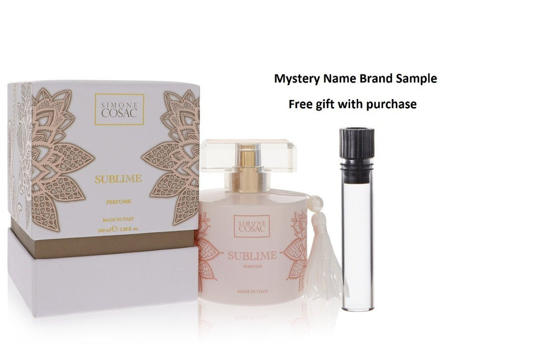 Simone Cosac Sublime by Simone Cosac Profumi Perfume Spray 3.38 oz And a Mystery Name brand sample vile