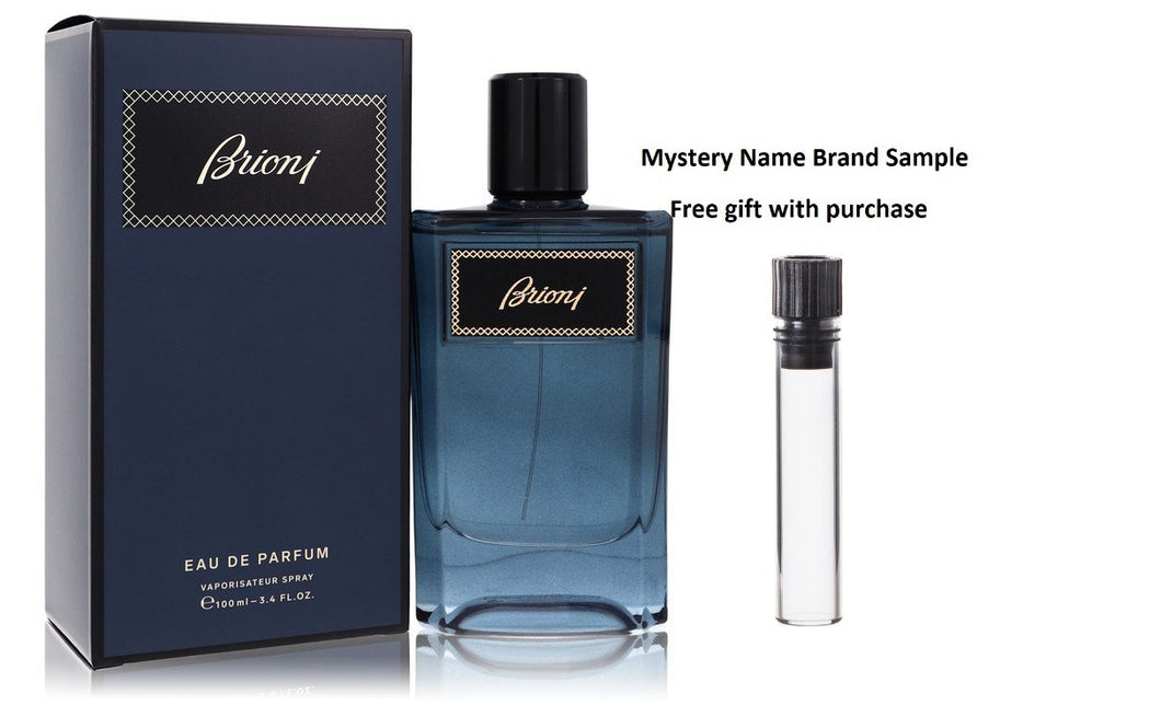 Brioni by Brioni Eau De Parfum Spray 3.4 oz And a Mystery Name brand sample vile