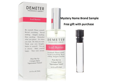 Demeter Iced Berries by Demeter Cologne Spray (Unisex) 4 oz And a Mystery Name brand sample vile