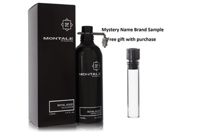 Montale Royal Aoud by Montale Eau De Parfum Spray 3.3 oz And a Mystery Name brand sample vile