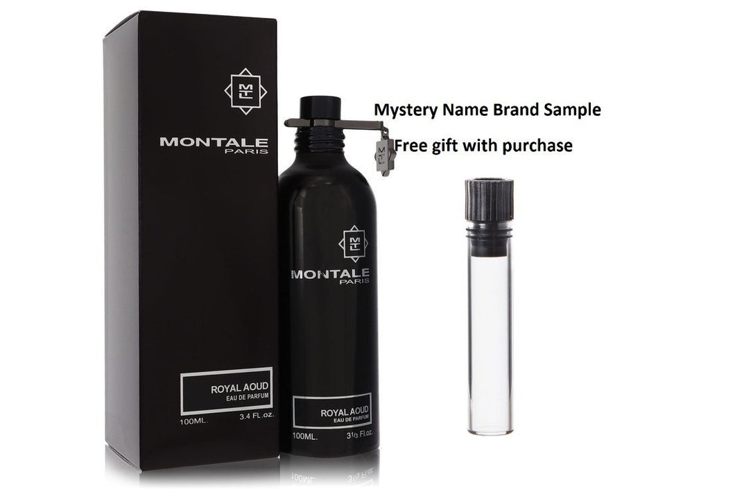 Montale Royal Aoud by Montale Eau De Parfum Spray 3.3 oz And a Mystery Name brand sample vile
