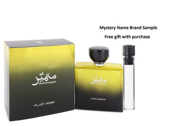 Mutamayez by Swiss Arabian Eau De Parfum Spray 3.4 oz And a Mystery Name brand sample vile