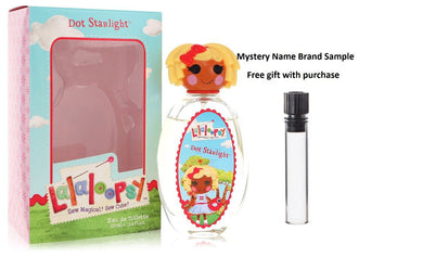 Lalaloopsy by Marmol & Son Eau De Toilette Spray (Dot Starlight) 3.4 oz And a Mystery Name brand sample vile