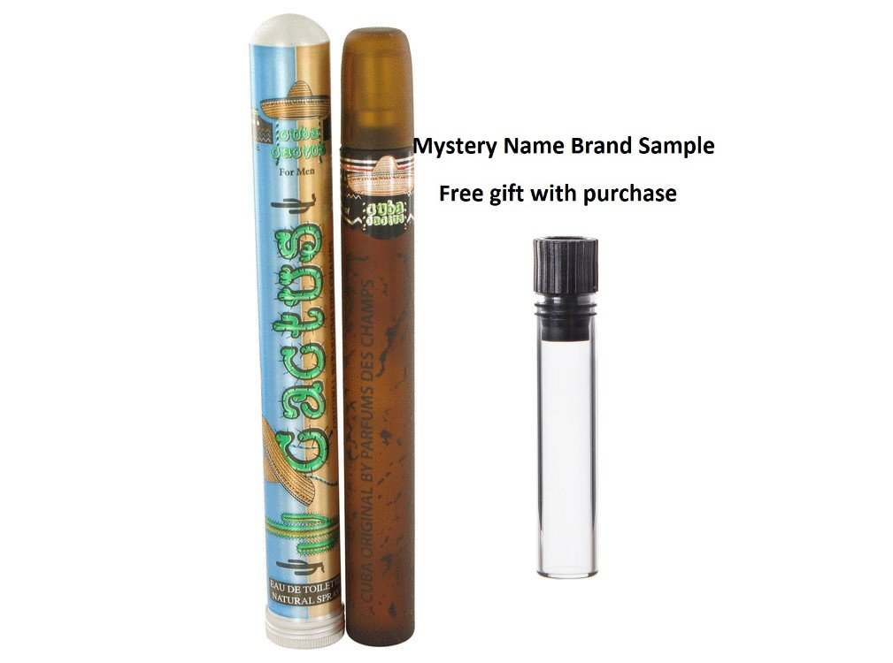 Cuba Cactus by Fragluxe Eau De Toilette Spray 1.17 oz And a Mystery Name brand sample vile