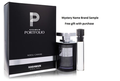 Portfolio Neroli Canvas by Al Haramain Eau De Parfum Spray 2.5 oz And a Mystery Name brand sample vile