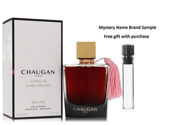 Chaugan Delicate by Chaugan Eau De Parfum Spray (Unisex) 3.4 oz And a Mystery Name brand sample vile