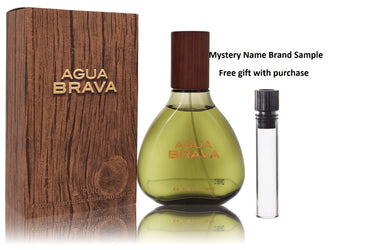 AGUA BRAVA by Antonio Puig Eau De Cologne Spray 3.4 oz And a Mystery Name brand sample vile