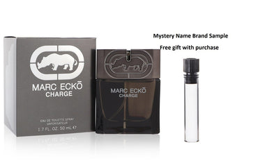 Ecko Charge by Marc Ecko Eau De Toilette Spray 1.7 oz And a Mystery Name brand sample vile