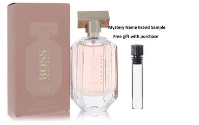 Boss The Scent by Hugo Boss Eau De Parfum Spray 3.3 oz And a Mystery Name brand sample vile