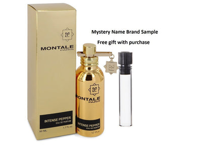 Montale Intense Pepper by Montale Eau De Parfum Spray 1.7 oz And a Mystery Name brand sample vile