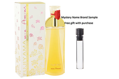 Fujiyama Mon Amour by Succes De Paris Eau De Parfum Spray 3.4 oz And a Mystery Name brand sample vile