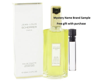 SCHERRER by Jean Louis Scherrer Eau De Toilette Spray 3.4 oz And a Mystery Name brand sample vile
