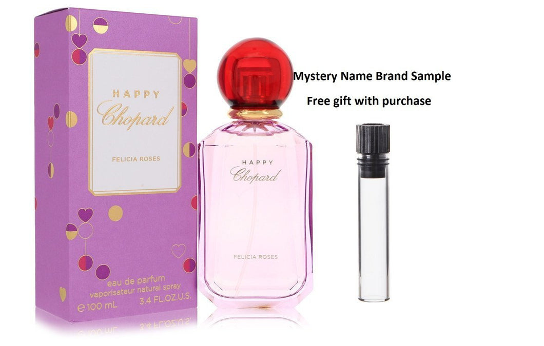 Happy Felicia Roses by Chopard Eau De Parfum Spray 3.4 oz And a Mystery Name brand sample vile