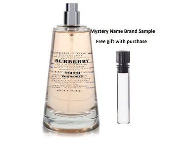 BURBERRY TOUCH by Burberry Eau De Parfum Spray (Tester) 3.3 oz And a Mystery Name brand sample vile