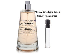 BURBERRY TOUCH by Burberry Eau De Parfum Spray (Tester) 3.3 oz And a Mystery Name brand sample vile