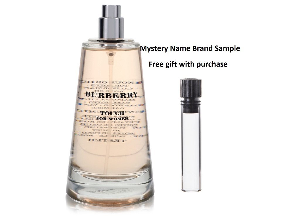 BURBERRY TOUCH by Burberry Eau De Parfum Spray (Tester) 3.3 oz And a Mystery Name brand sample vile