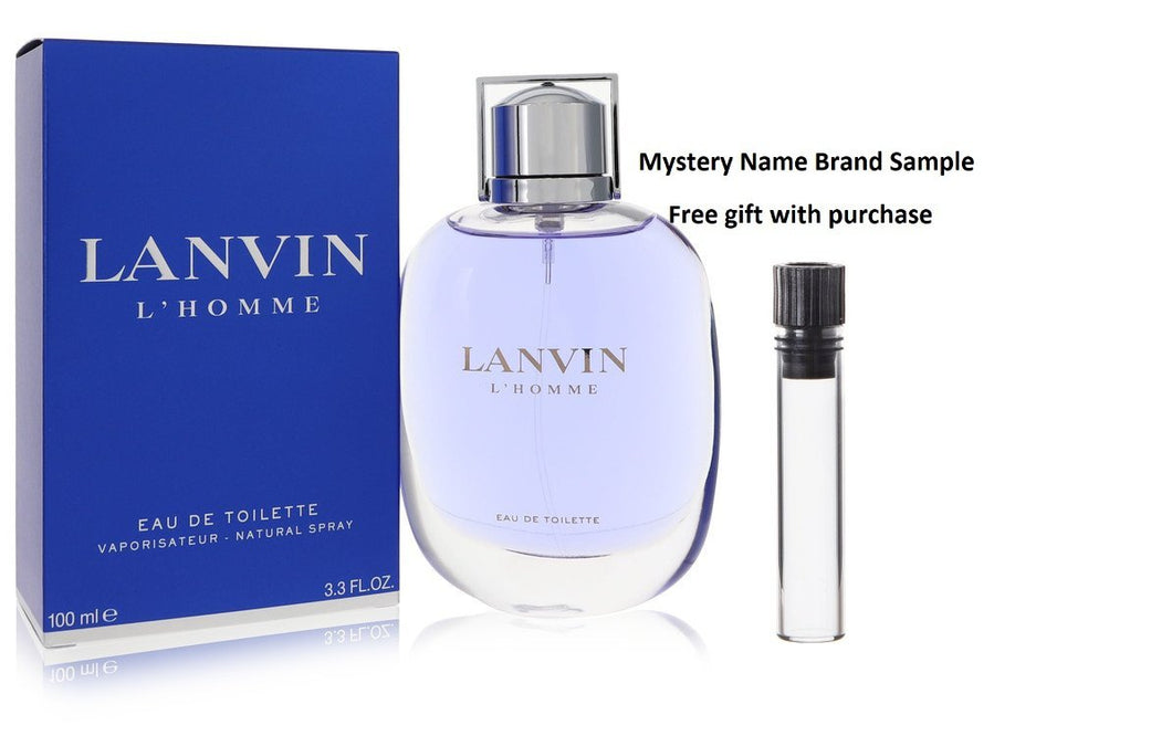 LANVIN by Lanvin Eau De Toilette Spray 3.4 oz And a Mystery Name brand sample vile
