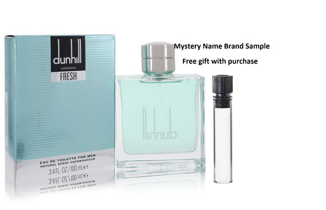 Dunhill Fresh by Alfred Dunhill Eau De Toilette Spray 3.4 oz And a Mystery Name brand sample vile