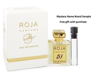 Roja 51 Pour Femme by Roja Parfums Extrait De Parfum Spray 1.7 oz And a Mystery Name brand sample vile