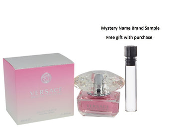 Bright Crystal by Versace Eau De Toilette Spray 1.7 oz And a Mystery Name brand sample vile