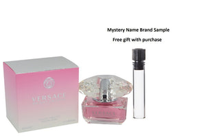 Bright Crystal by Versace Eau De Toilette Spray 1.7 oz And a Mystery Name brand sample vile