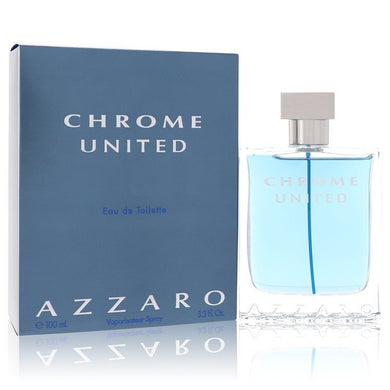Chrome United by Azzaro Eau De Toilette Spray 3.4 oz For Men