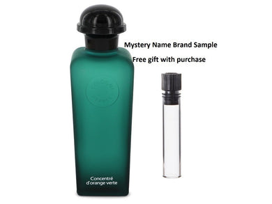 EAU D'ORANGE VERTE by Hermes Eau De Toilette Spray Concentree (Unisex Tester) 3.4 oz And a Mystery Name brand sample vile