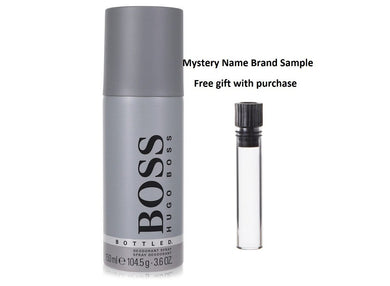 BOSS NO. 6 by Hugo Boss Deodorant Spray 3.5 oz And a Mystery Name brand sample vile