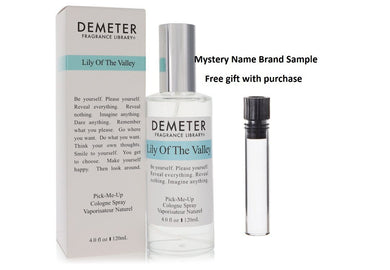 Demeter Lily of The Valley by Demeter Cologne Spray 4 oz And a Mystery Name brand sample vile