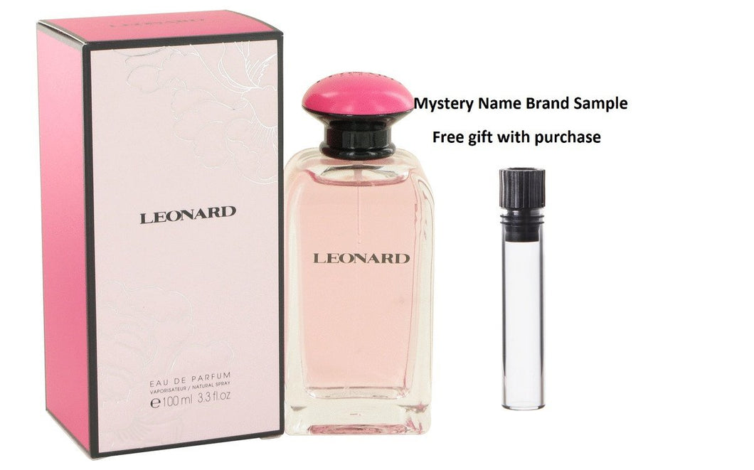 Leonard Signature by Leonard Eau De Parfum Spray 3.3 oz And a Mystery Name brand sample vile