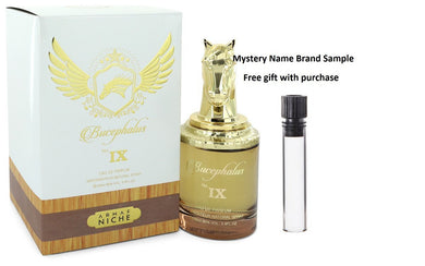 Bucephalus IX by Armaf Eau De Parfum Spray 3.4 oz And a Mystery Name brand sample vile