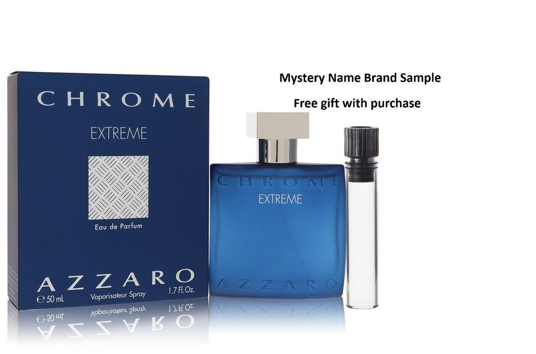 Chrome Extreme by Azzaro Eau De Parfum Spray 1.7 oz And a Mystery Name brand sample vile