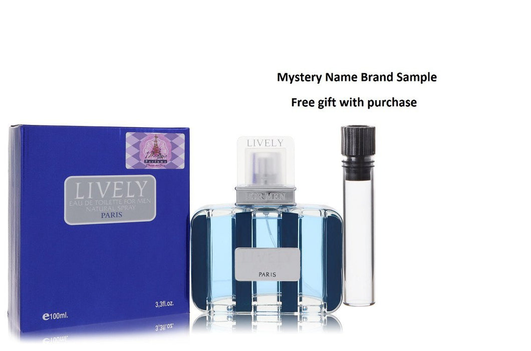 Lively by Parfums Lively Eau De Toilette Spray 3.4 oz And a Mystery Name brand sample vile