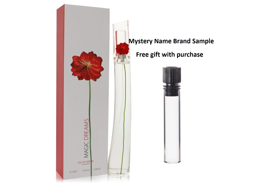 Magic Dreams by Parfums Rivera Eau De Parfum Spray 3.4 oz And a Mystery Name brand sample vile