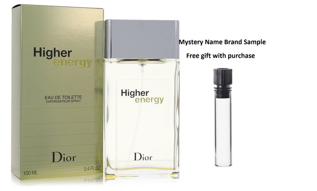 Higher Energy by Christian Dior Eau De Toilette Spray 3.3 oz And a Mystery Name brand sample vile