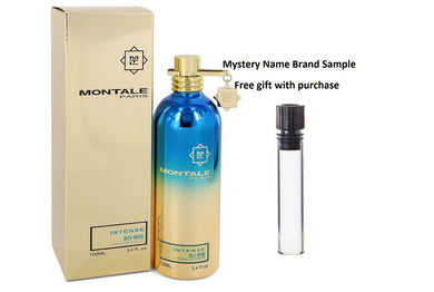 Montale Intense So Iris by Montale Eau De Parfum Spray (Unisex) 3.3 oz And a Mystery Name brand sample vile