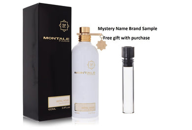 Montale Nepal Aoud by Montale Eau De Parfum Spray 3.4 oz And a Mystery Name brand sample vile