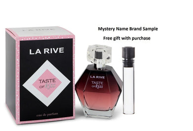 La Rive Taste of Kiss by La Rive Eau De Parfum Spray 3.3 oz And a Mystery Name brand sample vile