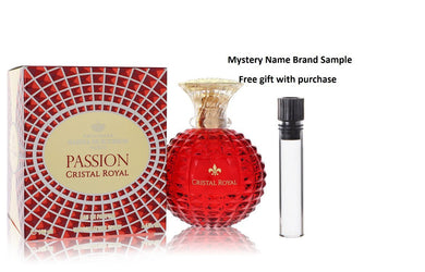 Marina De Bourbon Cristal Royal Passion by Marina De Bourbon Eau De Parfum Spray 3.4 oz And a Mystery Name brand sample vile