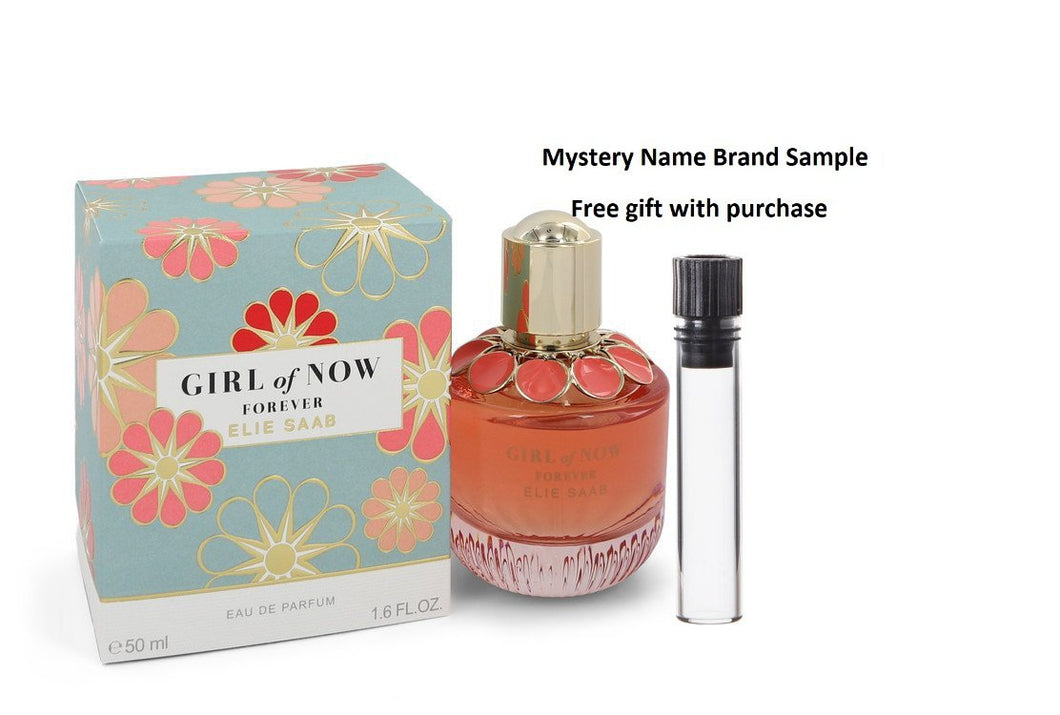 Girl of Now Forever by Elie Saab Eau De Parfum Spray 1.7 oz And a Mystery Name brand sample vile